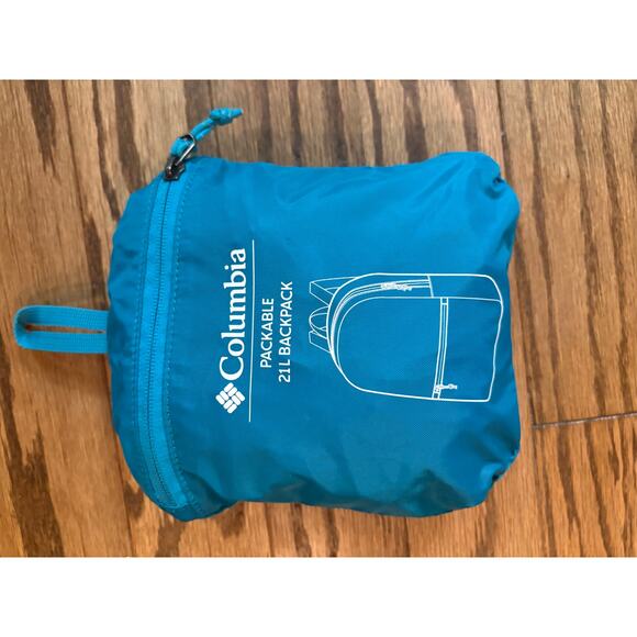 Columbia Packable Backpack 21L Blue Lightweight Travel Hiking Daypack NWOT - Picture 3 of 9
